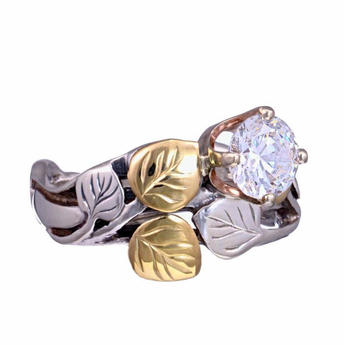 Light Aspen Ring with Colored Stone - Image 5