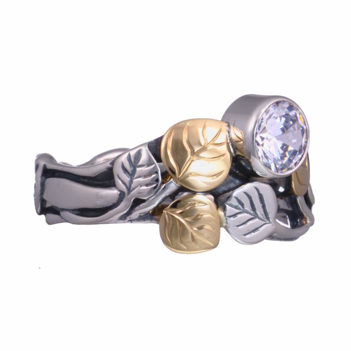 Light Aspen Ring with CZ - Image 4