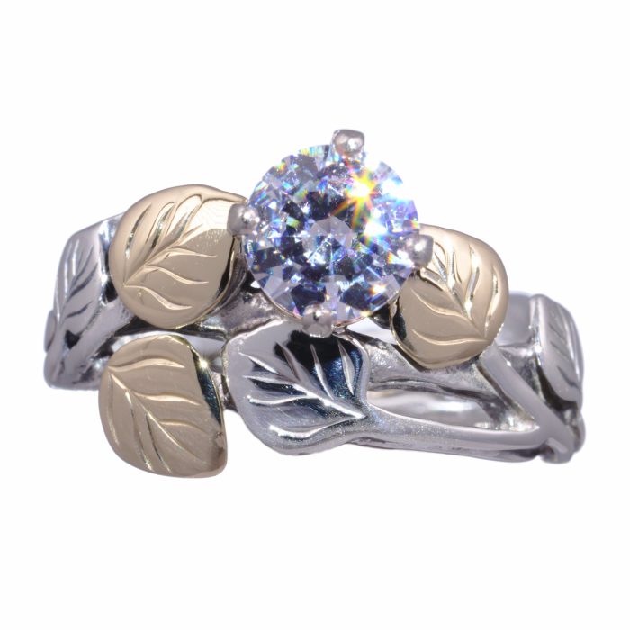 Light Aspen Ring with CZ