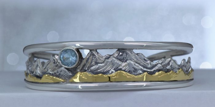 Heart of Colorado Tapered Mountain Cuff - Image 2