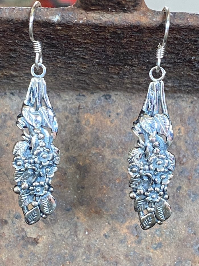 One of a Kind-Flower cluster earrings
