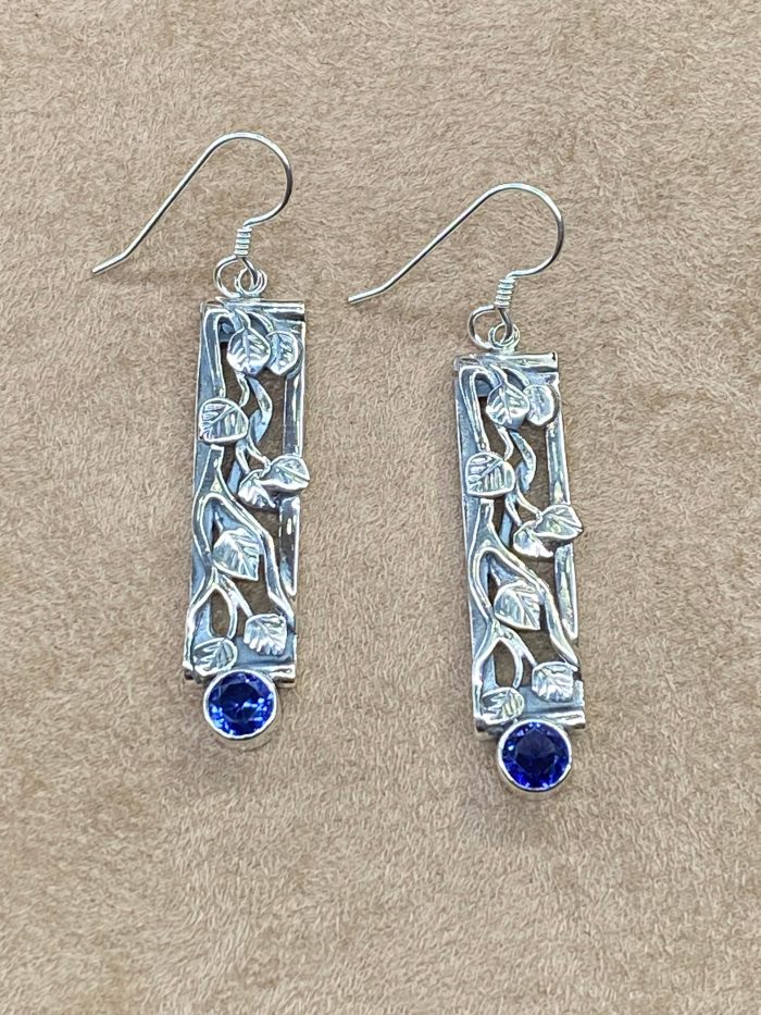 Aspen Panel Earrings w/ Stone